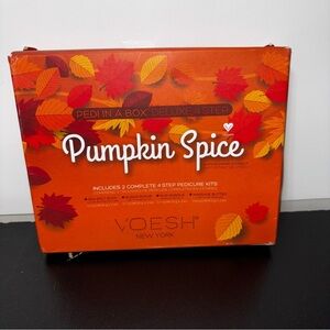 5/$25 Voesh Pumpkin Spice Pedicure Kit Deluxe 4 Step 2 Each Soak Scrub Masque